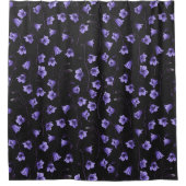 Bluebells, Harebells, Blumen Duschvorhang (Vorderseite)