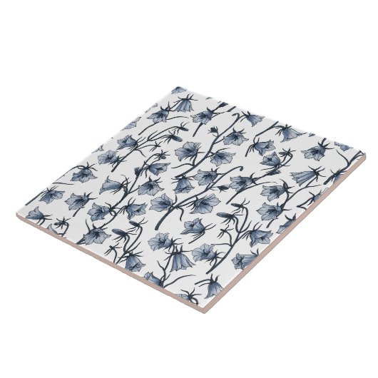 Bluebells, Harebells, Blumen Fliese (Seite)