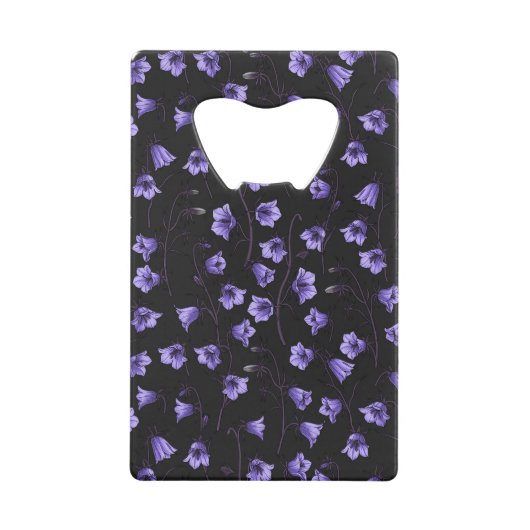 Bluebells, Harebells, Blumen Geldbeutel Flaschenöffner (Vorderseite)