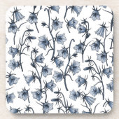 Bluebells, Harebells, Blumen Getränkeuntersetzer (Vorderseite)
