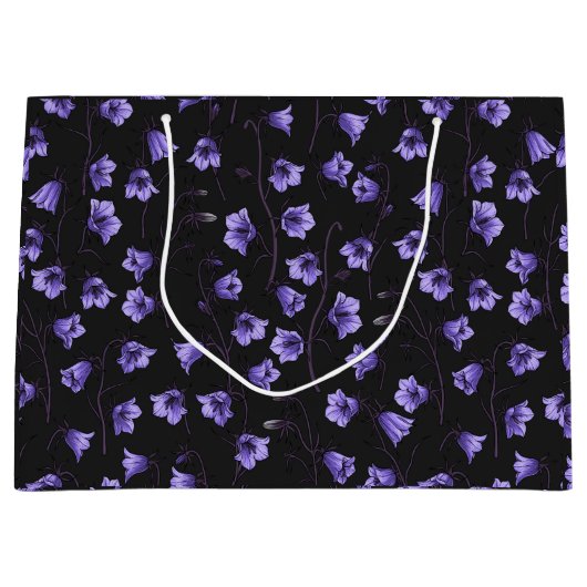 Bluebells, Harebells, Blumen Große Geschenktüte (Vorderseite)