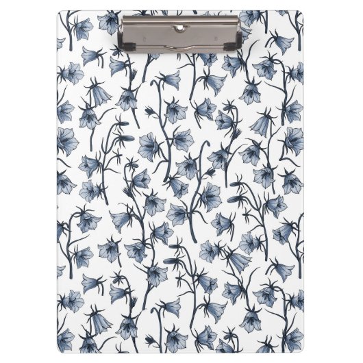 Bluebells, Harebells, Blumen Klemmbrett (Vorderseite)