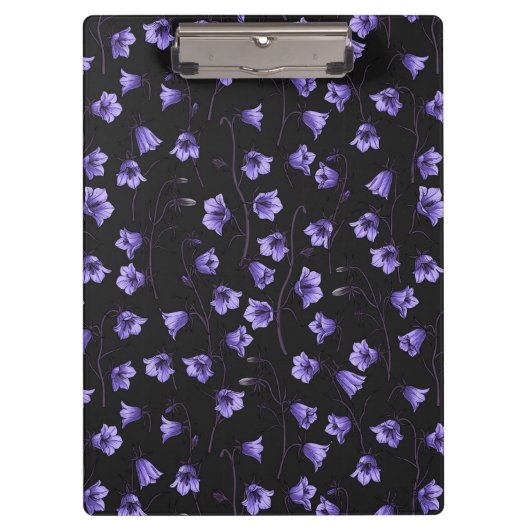 Bluebells, Harebells, Blumen Klemmbrett (Vorderseite)