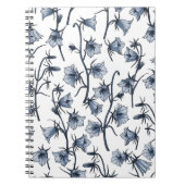 Bluebells, Harebells, Blumen Notizblock (Vorderseite)
