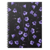 Bluebells, Harebells, Blumen Notizblock (Vorderseite)