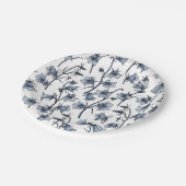 Bluebells, Harebells, Blumen Pappteller (Schrägansicht)