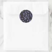 Bluebells, Harebells, Blumen Runder Aufkleber (Tasche)