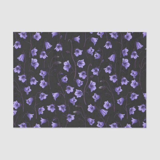 Bluebells, Harebells, Blumen Seidenpapier (Vorderseite)