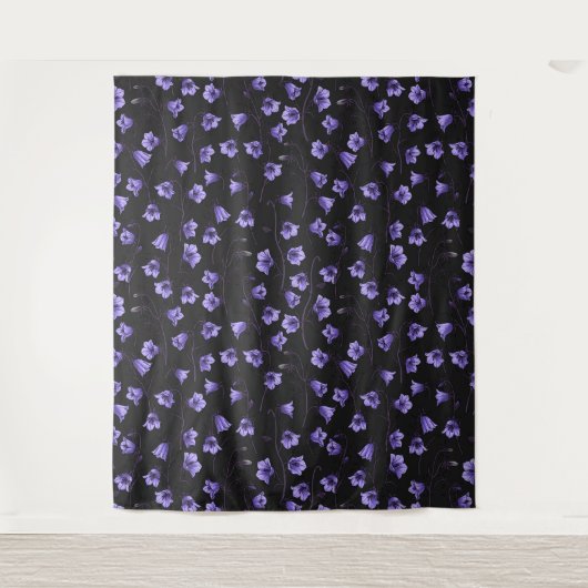 Bluebells, Harebells, Blumen Wandteppich (Vorderseite)