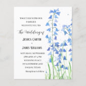 Bluebells Hochzeit von Wasserfarben (Vorderseite)