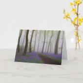 Bluebells in der Nebel-Gruß-Karte Karte (Gelbe Blume)