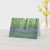 Bluebells in einem Holz Karte (Gelbe Blume)