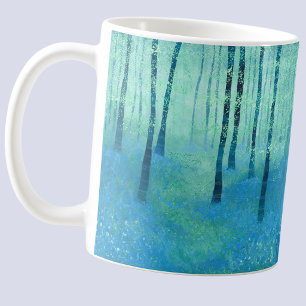 Bluebells in Kent Landschaftsmalerei Kaffeetasse