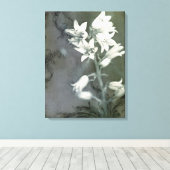 Bluebells in Schwarz und Weiß Leinwanddruck (Insitu (Holzboden))