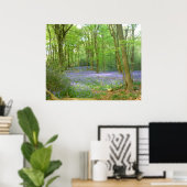Bluebells in Woods Poster (Heimbüro)