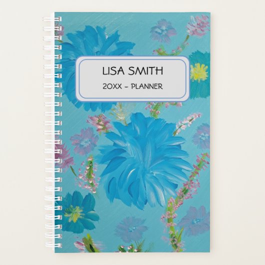 Bluebells Individuelle Name Planner blühen Planer (Vorderseite)