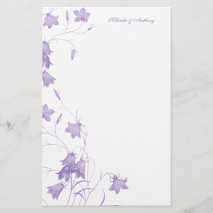 Bluebells - Lila 5.5 x 8.5 Stationierung Briefpapier
