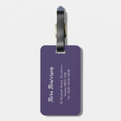 Bluebells Luggage Tag Gepäckanhänger (Rückseite vertikal)