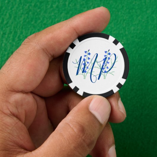 Bluebells Monogram Pokerchips (Hand)