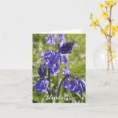 Bluebells notecard karte (Gelbe Blume)