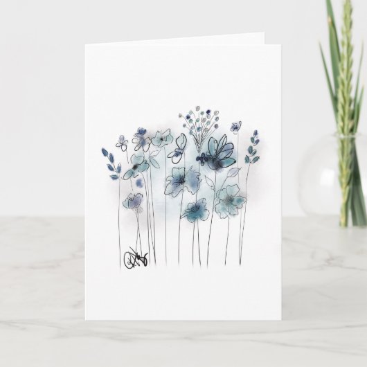 Bluebells Notecard Karte (Vorderseite)