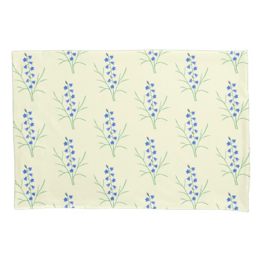 Bluebells Pale Yellow Std Kissen Case Kissenbezug (Vorderseite)