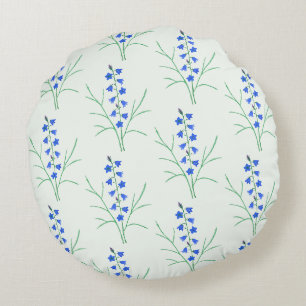 Bluebells Palest Green Round Pillow Rundes Kissen