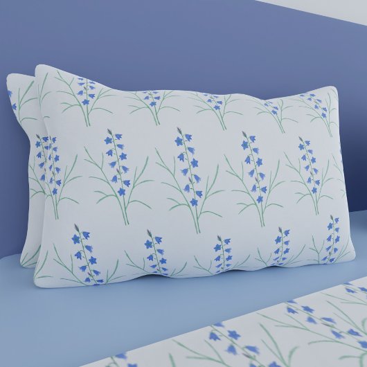 Bluebells Pillow Hüllen White King Size Kissenbezug