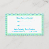 Bluebells und Blue Crocuses Terminkarten Telefonnummerkarte (Rückseite)