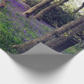 Bluebells Wald Bloral modern elegant Beautiful Geschenkpapier (Ecke)