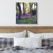 Bluebells Wald Bloral modern elegant Beautiful Leinwanddruck (Insitu (Schlafzimmer))