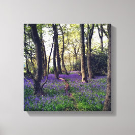 Bluebells Wald Bloral modern elegant Beautiful Leinwanddruck