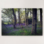 Bluebells Wald Bloral modern elegant Beautiful Puzzle (Horizontal)