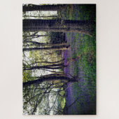 Bluebells Wald Bloral modern elegant Beautiful Puzzle (Vertikal)