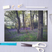 Bluebells Wald Bloral modern elegant Beautiful Seidenpapier (Handwerk)