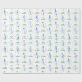 Bluebells Wrapping Paper mit Text Geschenkpapier (Flach)