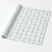 Bluebells Wrapping Paper mit Text Geschenkpapier (Ungerollt)