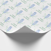 Bluebells Wrapping Paper mit Text Geschenkpapier (Ecke)
