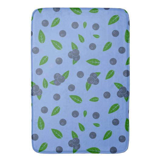 Bluebermuster Bath Mat Badematte (Vorderseite Vertikal)