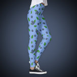 Bluebermuster Leggings Pant<br><div class="desc">Wenn Sie Heidelbeere Liebe, das farbenfrohe Muster mit wilder lila Heidelbeere auf Leggings Pant ist für Sie!</div>