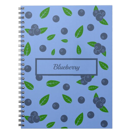 Bluebermuster-Notebook Notizblock (Vorderseite)