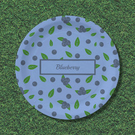 Bluebermuster Paper-Teller Pappteller