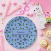 Bluebermuster Paper-Teller Pappteller (Party)