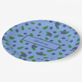 Bluebermuster Paper-Teller Pappteller (Schrägansicht)