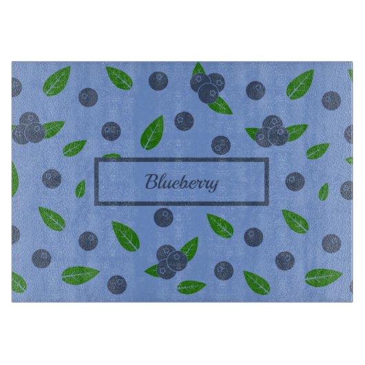Bluebermuster-Schnittplatine Schneidebrett (Vorderseite)