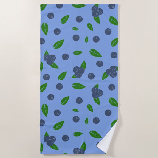 Bluebermuster Strandtuch (Vorderseite)