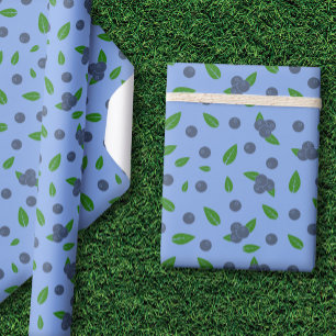 Bluebermuster Wrapping Paper Geschenkpapier