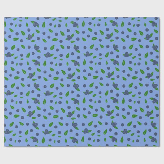Bluebermuster Wrapping Paper Geschenkpapier (Flach)