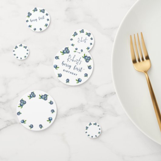 Blueberries 1. Geburtstagskinder-Party Konfetti (Gruppe)