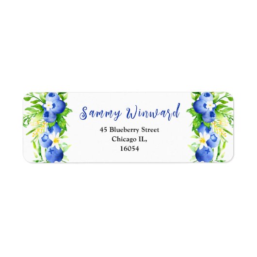 Blueberries and Foliage Baby Shower (Vorne)